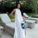 White Ilona Long Casual Dress