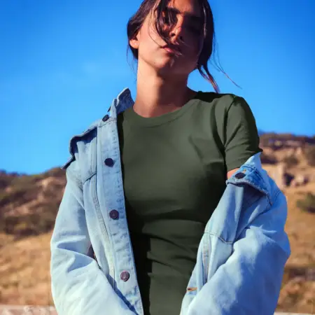 Khaki T-Shirt, Daily Casual Womens T-Shirt Qatar