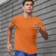 Orange T-Shirt, Daily Casual Mens T-Shirt