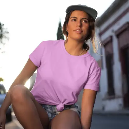 Pink T-Shirt, Daily Casual Womens T-Shirt Qatar