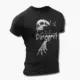 Psychonaut 4 Skull Artwork T-Shirt, Daily Casual Metalhead Style T-Shirt