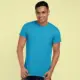 Turquoise T-Shirt, Daily Casual Mens T-Shirt