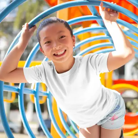 White Kids T-Shirt, Daily Casual Unisex Kids T-Shirt Qatar