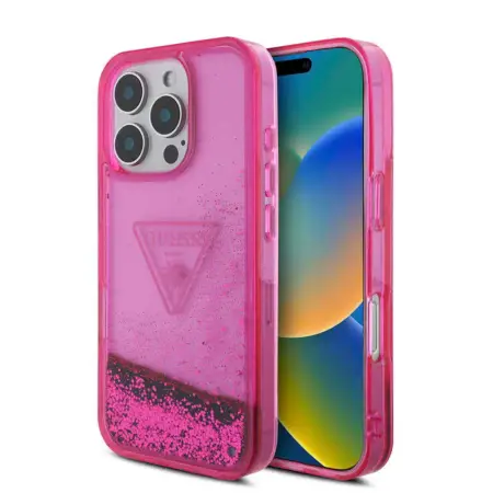 Apple iPhone 16 Pro Max Guess Pink Liquid Glitter iPhone Case QNGL-MT33631 Qatar