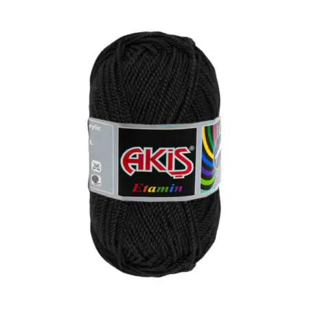 Akis Etamine Thread 702 Black Color 30gr