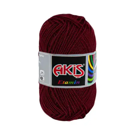 Akis Etamine Thread 707 Burgundy Color 30gr