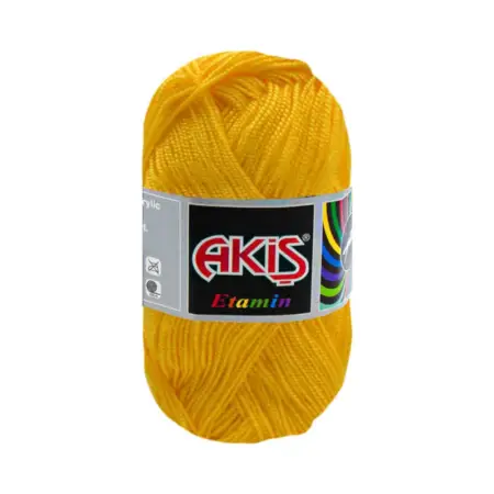 Akis Etamine Thread 713 Chick Yellow Color 30gr