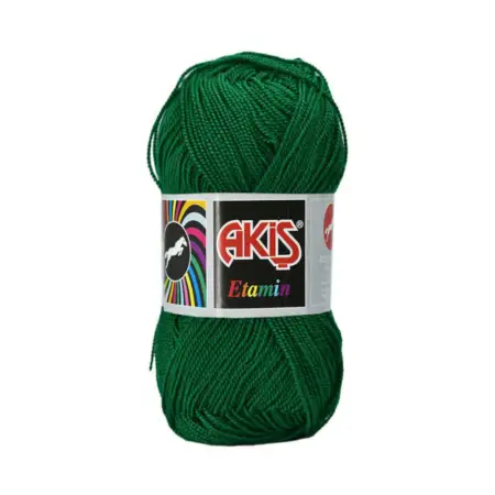 Akis Etamine Thread 715 Emerald Green Color 30gr