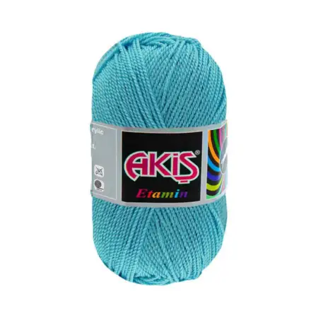 Akis Etamine Thread 743 Turquoise Blue Color 30gr