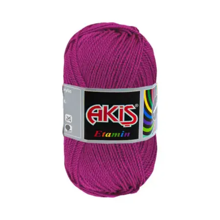 Akis Etamine Thread 745 Fuchsia Color 30gr