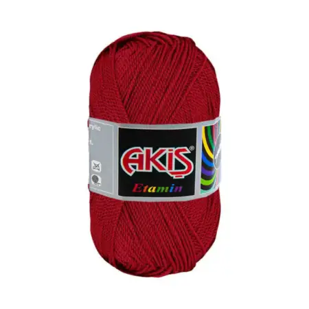 Akis Etamine Thread 747 Dark Red Color 30gr
