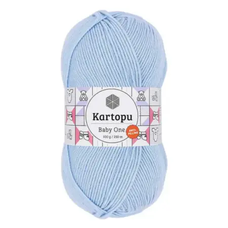 Kartopu Baby One Blue Color Hand Knitting Yarn 100gr Hobby Craft Thread K0544