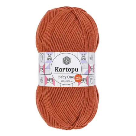 Kartopu Baby One Brick Color Hand Knitting Yarn 100gr Hobby Craft Thread K1210