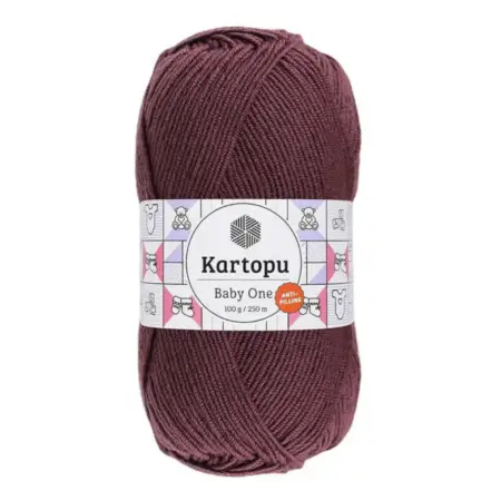 Kartopu Baby One Damson Color Hand Knitting Yarn 100gr Hobby Craft Thread K1707