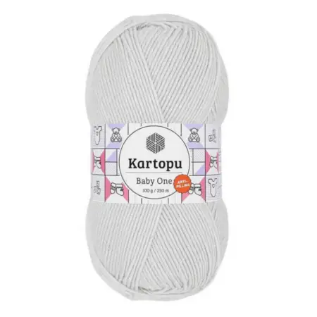 Kartopu Baby One Grey Color Hand Knitting Yarn 100gr Hobby Craft Thread K0993