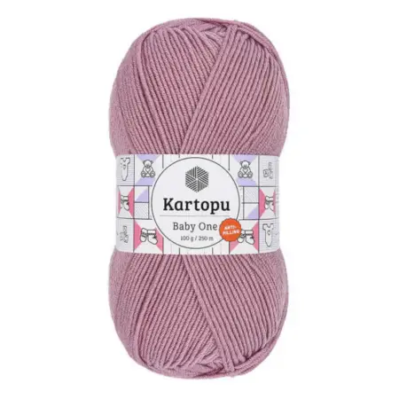 Kartopu Baby One Lilac Color Hand Knitting Yarn 100gr Hobby Craft Thread K1763