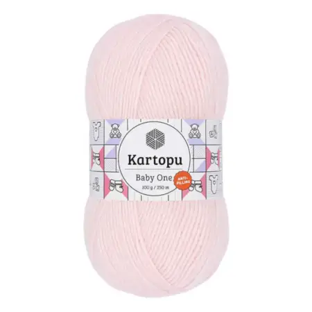Kartopu Baby One Pink Color Hand Knitting Yarn 100gr Hobby Craft Thread K0255