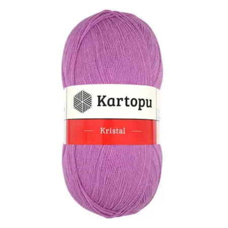 Kartopu Kristal Lilac Color Hand Knitting Yarn 100gr Hobby Craft Thread K0805