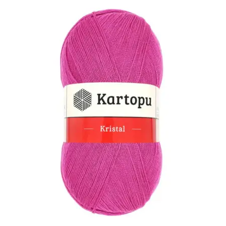 Kartopu Kristal Pink Color Hand Knitting Yarn 100gr Hobby Craft Thread K0440