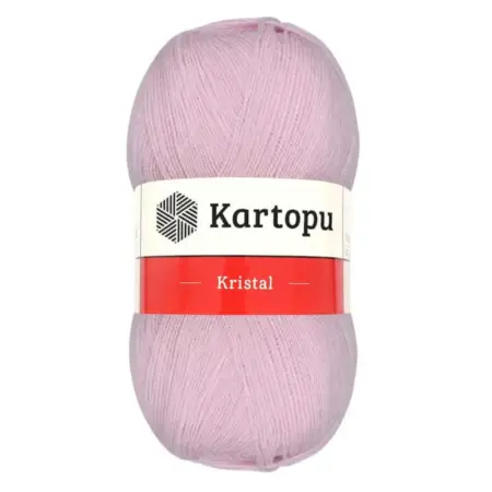 Kartopu Kristal Pink Color Hand Knitting Yarn 100gr Hobby Craft Thread K0699