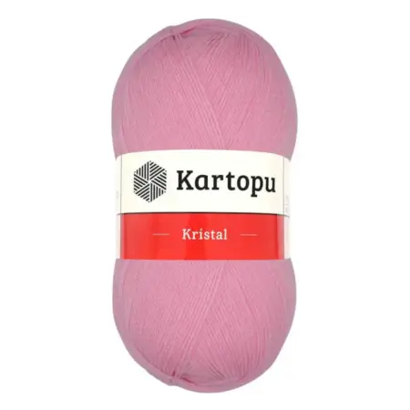 Kartopu Kristal Pink Color Hand Knitting Yarn 100gr Hobby Craft Thread K0774