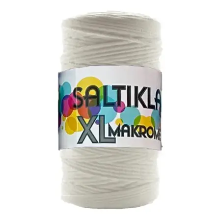 Saltiklar Macrome Thread 0001 Natural Color 200gr Hobby Craft Hand Knitting Yarn