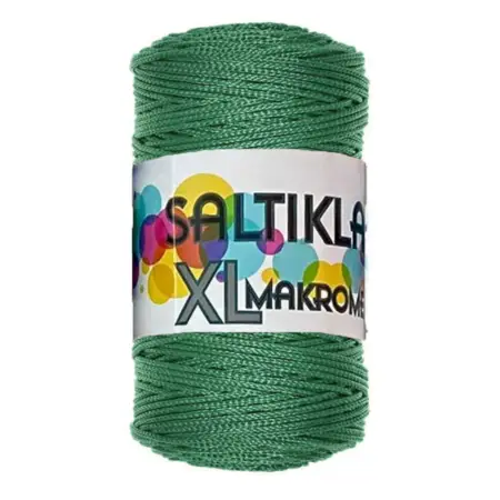 Saltiklar Macrome Thread 0172 Green Color 200gr Hobby Craft Hand Knitting Yarn