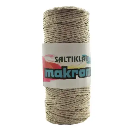 Saltiklar Macrome Thread 0227 Beige Color 100gr Hobby Craft Hand Knitting Yarn