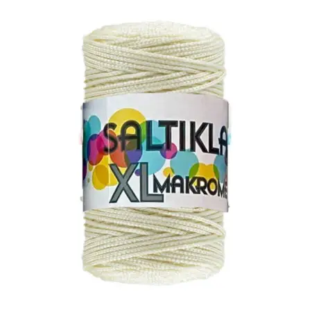 Saltiklar Macrome Thread 0270 Beige Color 200gr Hobby Craft Hand Knitting Yarn