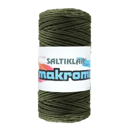 Saltiklar Macrome Thread 2860 Khaki Color 100gr Hobby Craft Hand Knitting Yarn