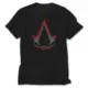 Assassins Creed Logo Redline Black T-Shirt