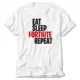 Fortnite Eat Sleep Fortnite White T-Shirt