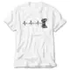 Gamer Hearthbeat White T-Shirt