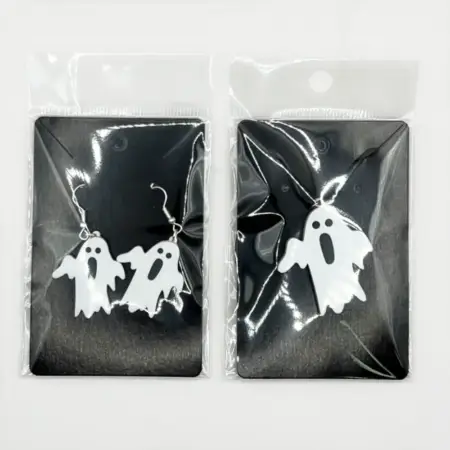 Ghost Earrings and Necklace, Cute Ghost Earrings and Necklace
