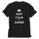 Keep Calm Gamer Black T-Shirt