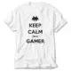 Keep Calm Gamer White T-Shirt