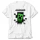 Minecraft Creeper Inside White T-Shirt