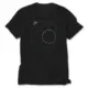 PUBG Minimap Blue Zone Black T-Shirt