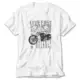 Black Cruiser Motorcycle White T-Shirt