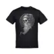Hipster Skull Bearded Skull Black T-Shirt
