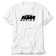 KTM Racing Black Logo White T-Shirt
