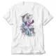 Motorbiker Angel Girl White T-Shirt