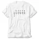Motorcycle Heartbeat Gear White T-Shirt