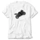 Motosiklet Siluet White T-Shirt