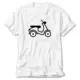 Vespa Scotter Siluet White T-Shirt