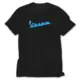 Vespa Text Blue Black T-Shirt