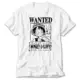 Wanted Luffy White T-Shirt